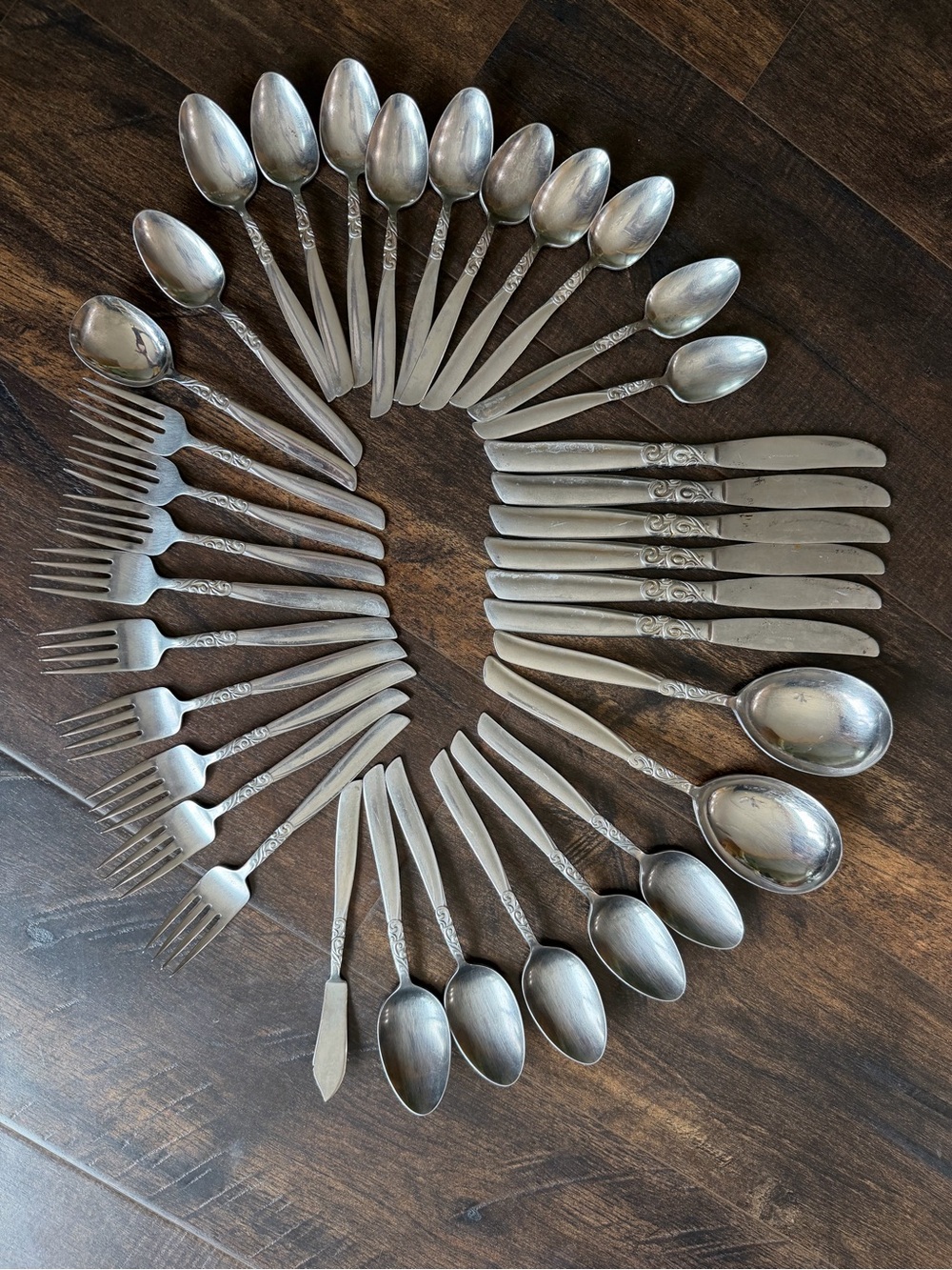 Vintage Stainless Steel JAPAN Flatware Set 35 pieces